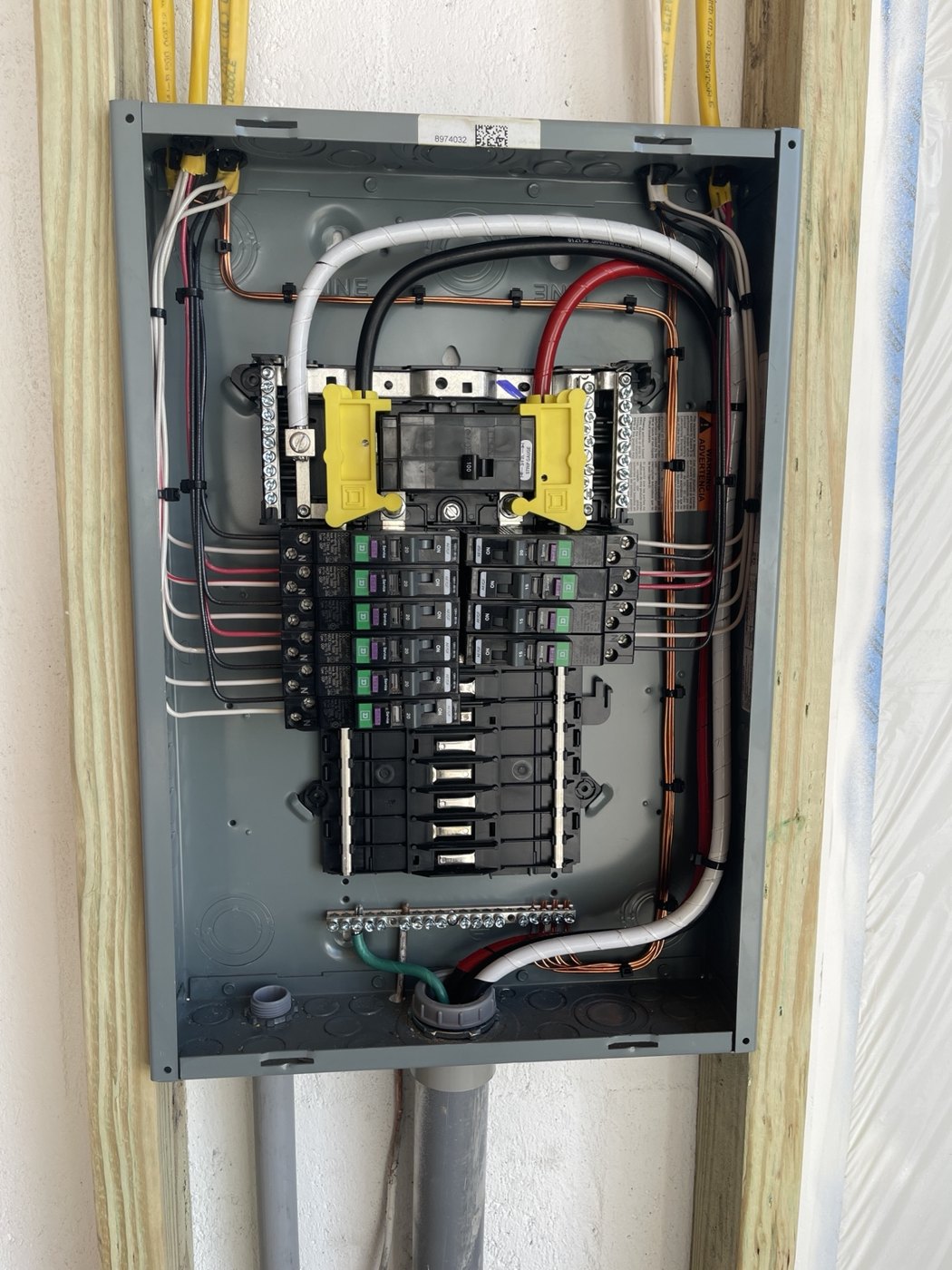 Clean electrical panel installation